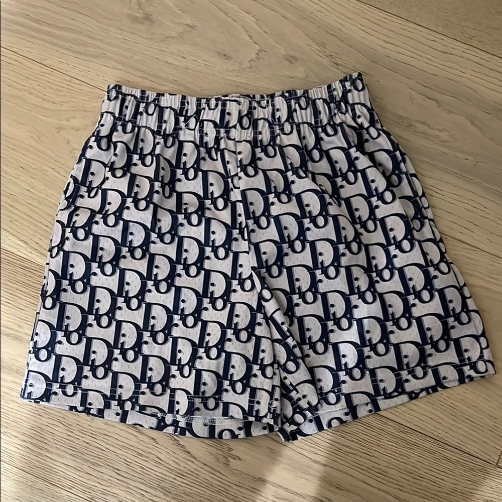 Bravest studios Dior Monogram Shorts - Navy and White size Small